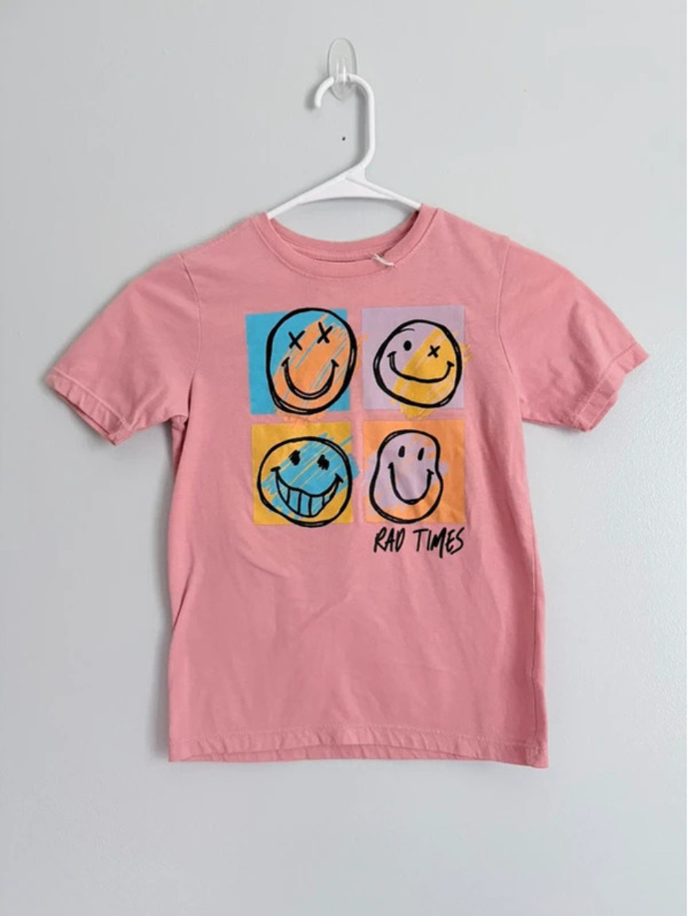 Wonder Nation Rad Times Smiley Graphic Tee Size 6-7